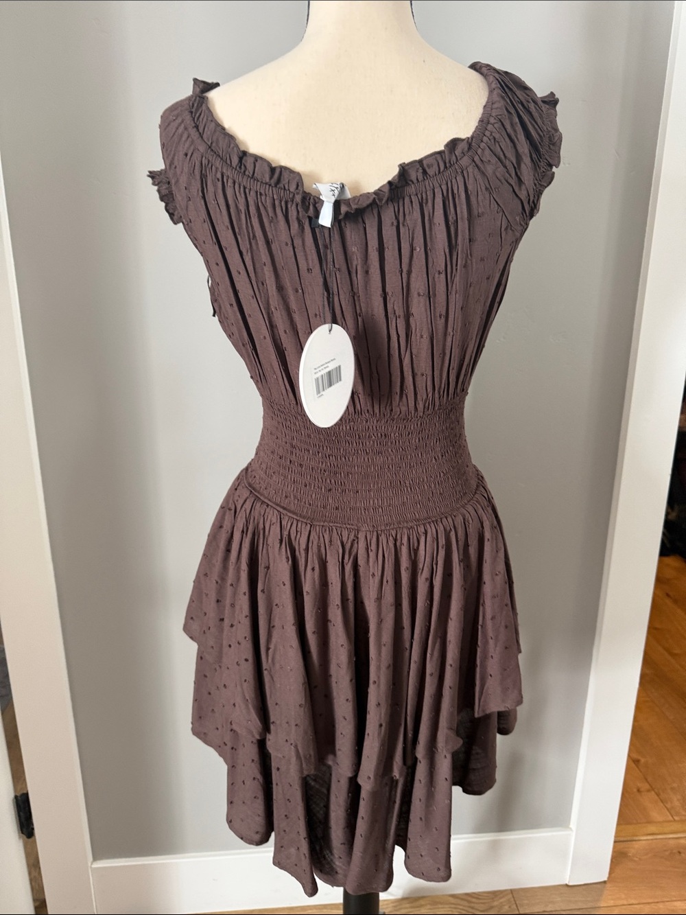 Princess Polly Brown Ruffled High-Low Dress - Picture 4 of 4